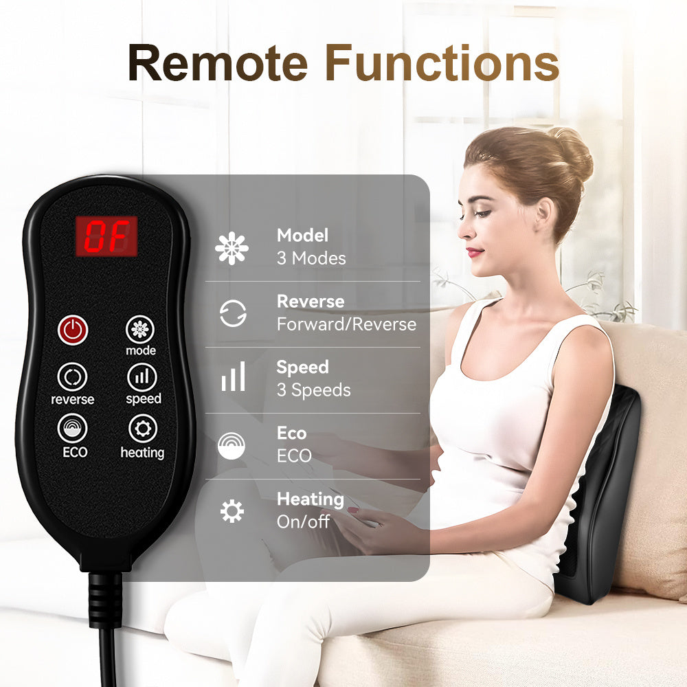 Heated Full Body Massager – For Back, Neck & Waist | 3 Modes