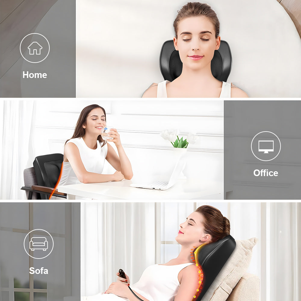 Heated Full Body Massager – For Back, Neck & Waist | 3 Modes