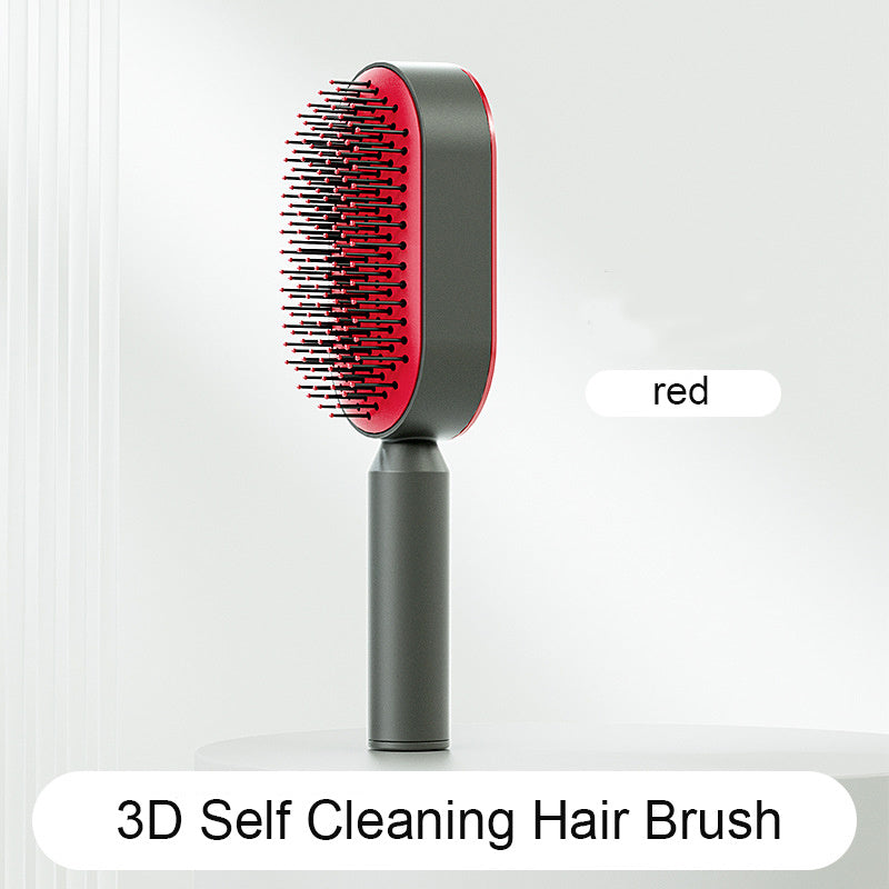 Self-Cleaning Hair Brush – Anti-Static & Scalp Massager