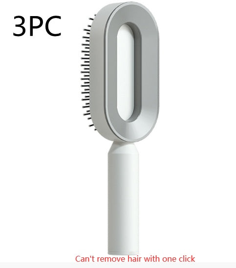Self-Cleaning Hair Brush – Anti-Static & Scalp Massager