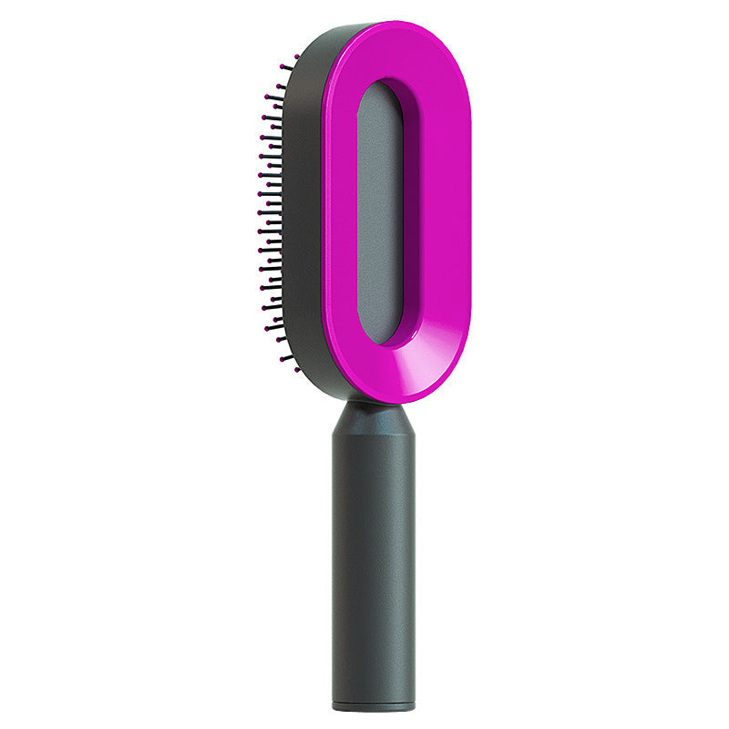 Self-Cleaning Hair Brush – Anti-Static & Scalp Massager